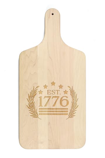 17&#x22; Est. 1776 Maple Paddle Cutting Board